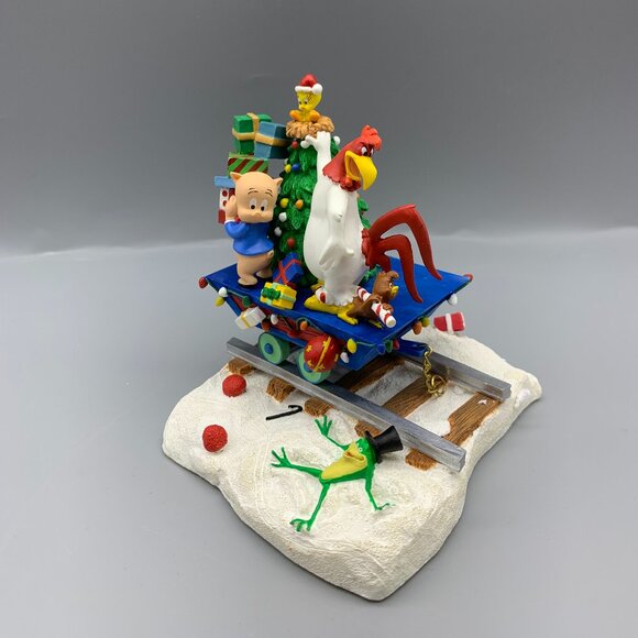 Vintage Danbury Mint Looney Tunes Christmas Express Train in Original Box - Picture 7 of 16